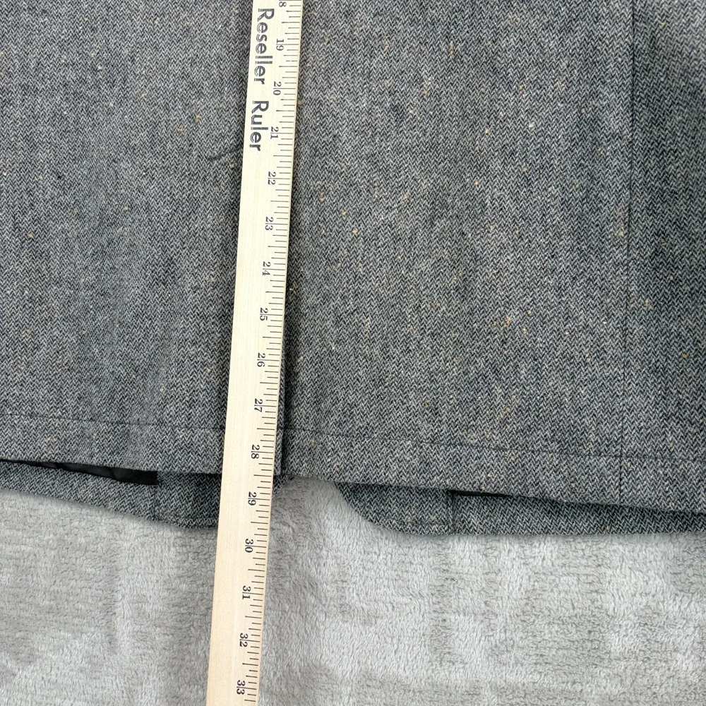 Gap Tweed Donegal Tailored Sport Coat Jacket Dusty Grey Wool Herringbone Men 44R